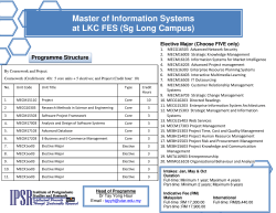 Master of Information Systems