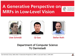 A Generative Perspective on MRFs in Low-Level Vision