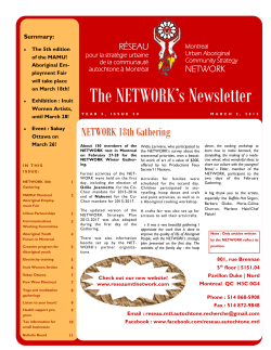 NETWORK Newsletter March 2, 2015