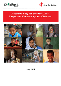 Accountability for the Post-2015 Targets on Violence against Children