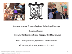 presentation resources - Resource Renewal Project