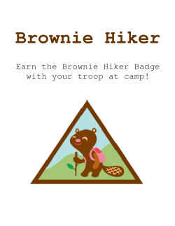 How to earn The Brownie Hiker Badge at camp