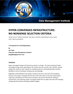 hyper-converged infrastructure: no-nonsense