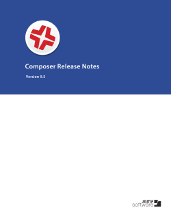 Composer Release Notes v9.5