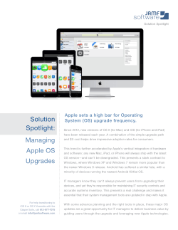 Solution Spotlight: Managing Apple OS Upgrades