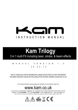 Kam Trilogy manual 30-03-15 v1