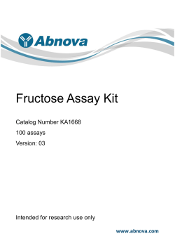 Fructose Assay Kit - Novus Biologicals