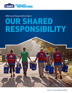 2014 Social Responsibility Report