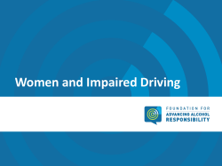 Women & Impaired Driving