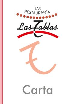carta las tablas.cdr - Restaurante Las Tablas