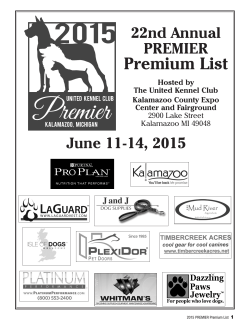 Premium List - United Kennel Club, Inc.
