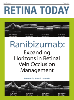 Expanding Horizons in Retinal Vein Occlusion