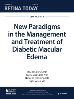 New Paradigms in the Management and Treatment