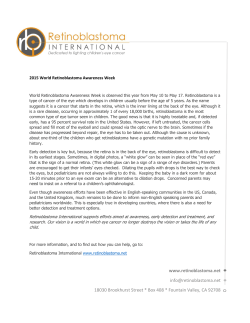 RBI`s statement - Retinoblastoma International