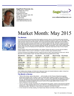 Market Month: May 2015 - SagePoint Financial, Inc.