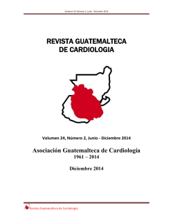 Texto Completo - Revista Guatemalteca de CardiologÃ­a