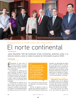 El norte continental - Revista Mercados & Tendencias