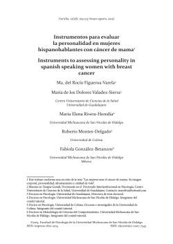 109-123. Instrumentos para evaluar la personalidad en mujeres