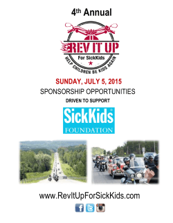 4th Annual - Rev It Up For Sick Kids