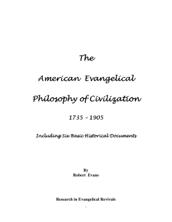 The American Evangelical Philosophy of Civilization
