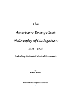 The American Evangelical Philosophy of Civilization