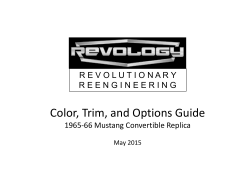 color, trim, and options guide may 2015
