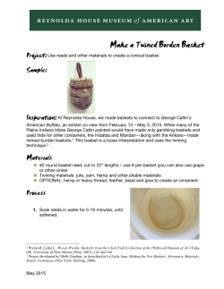 Make a Twined Burden Basket - Reynolda House Museum of