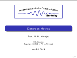 Distortion Metrics