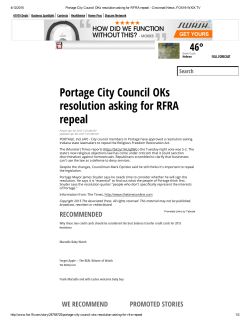 Portage City Council OKs resolution asking for RFRA repeal