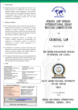 Brochure - Rajiv Gandhi National University of Law