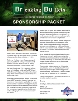 2015 Sponsorship Packet Here!