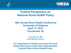 Powerpoint - Rural Health Conference