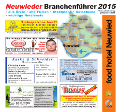 Neuwieder BranchenfÃ¼hrer 2015 - Rhein-aufwÃ¤rts