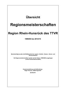 REM Ergebnisse - Rhein/HunsrÃ¼ck