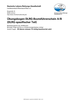 Ãbungsbogen DLRG-1 - DLRG Rheinland