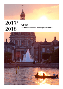 The Annual European Rheology Conference