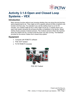 Activity 3.1.6 Open and Closed Loop Systems