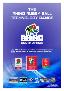 RHINO rugby ball range - Rhino Rugby