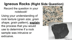 Igneous Rocks (Right Side Question)