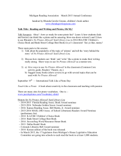 Michigan Reading Association Handout March 2015