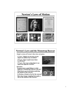Newton`s Laws of Motion