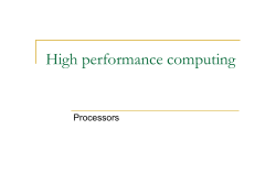 High performance computing