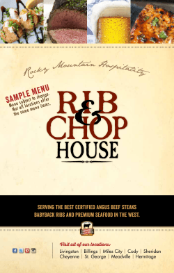 PDF File - Rib and Chop House