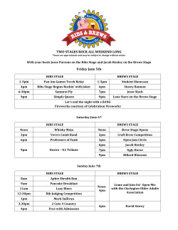 Stage Schedules PDF HERE - Bowmanville Rotary Rockin Ribs and