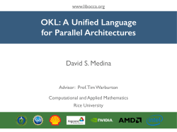 OKL: A Unified Language for Parallel Architectures
