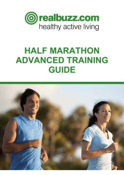 Half marathon advanced training guide - the T-Zone