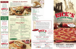 Tarpon Springs, FL - Rick`s New York Style Deli and Pizza