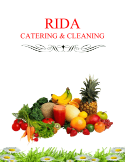 Our Business Profile - Rida Catering & Cleaning