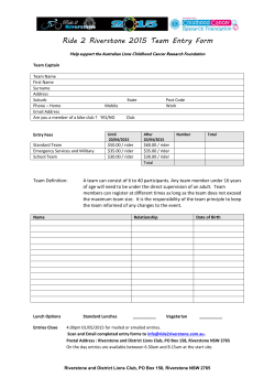 Printable Team Registration Form