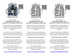 Save the Date - Chicago Ride of Silence